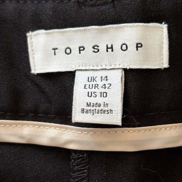 TOPSHOP 15.5” Waist Classic Women’'s Dress Pants, Black, Size 10. - Picture 4 of 10